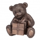 Veronese Figurine Bear with a gift (12 cm) Bear with a gift - Just for you Bronze Veronese Figurine Bear with a gift (12 cm) Bear with a gift - Just for you Bronze