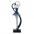 Statuettes Figurine Swan Lake Gray-blue Statuettes Figurine Swan Lake Gray-blue