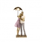 Statuettes Figurine Under the umbrella of love (31 cm) Gold Statuettes Figurine Under the umbrella of love (31 cm) Gold
