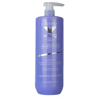 Young Anti-yellowness shampoo Y-BLOND+ Illuminating Antigiallo Antirottura Shampoo 1000ml Young Anti-yellowness shampoo Y-BLOND+ Illuminating Antigiallo Antirottura Shampoo 1000ml