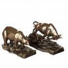 Veronese Set of figurines - Bull and Bear (10cm) 77487Y1 Bronze Veronese Set of figurines - Bull and Bear (10cm) 77487Y1 Bronze