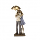 Statuettes Figurine Two under an umbrella (29.5 cm)  Gold