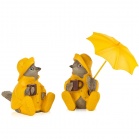 Statuettes Set of Rainy morning figurines (14.5 cm)  colorful