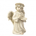 Statuettes Angel glowing with a candle (15.5*13*23.5 cm)  White
