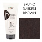 Itely Hairfashion Tint mask to maintain hair color Riflessi 200ml,Bruno Darkest Brown