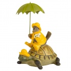 Statuettes Statuette Turtle with bird (20 cm)  colorful