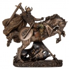 Veronese Figurine of a Viking on a horse 26 cm 71104A4  Bronze