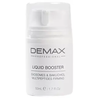 Demax Жидкий мультипептидный бустер с экзосомами и бакухиолом Liquid Booster Exosomes&Bakuchiol Multipeptides Firming, 50мл Demax Жидкий мультипептидный бустер с экзосомами и бакухиолом Liquid Booster Exosomes&Bakuchiol Multipeptides Firming, 50мл