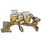 Statuettes Figurine Three owls (19 cm) Gold Statuettes Figurine Three owls (19 cm) Gold