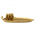 Statuettes Dish Three monkeys (10 cm)  Gold