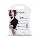 T-Shock Centro Messegue Set shorts Push Up + stick anti-cellulite Shorts SlimApp Black,L (48)