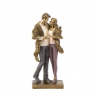 Statuettes Figurine Love at first sight (25.5 cm) Gold Statuettes Figurine Love at first sight (25.5 cm) Gold