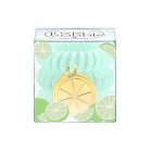 Invisibobble Набор резинок для волос, 3 шт с подвеской Шарм Лайм Lime Time Original tutti frutti & 1 charm Зеленый