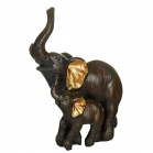 Statuettes Figurine Mom and baby elephant (12 cm)  Brown