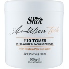 Shot Екстрабілий порошок для волосся, що знебарвлює, 10 тонів Ambition Tech 10 Tones Extra White Bleaching Powder 500 г