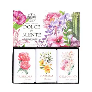 Nesti Dante Набор парфюмированного мыла (Тубероза, Нарцисс и Жасмин) Dolce Far Niente 3x150 г