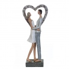 Statuettes Figurine Glance 27 cm  White