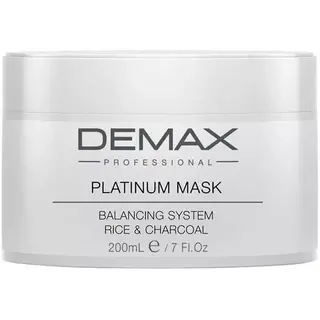 Demax Детоксицирующая рисовая маска Platinum Mask Balancing System Rice&Charcoal 200мл Demax Детоксицирующая рисовая маска Platinum Mask Balancing System Rice&Charcoal 200мл