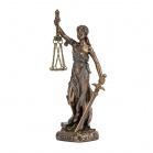 Veronese Статуетка Феміда Богиня Правосуддя, 16 см (78123A4)  Бронзовий