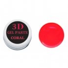 Nails Molekula 3D Gel Paste - 3D Gel Paste Nails Molekula Deluxe line (Coral)